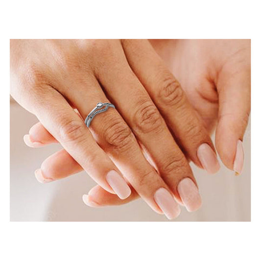 Bague 2 en 1 Argent Rhodié et OZ