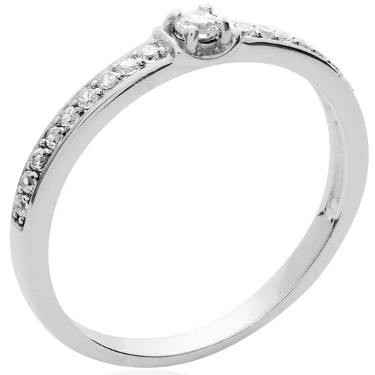 Bague argent 925 avec diamant
