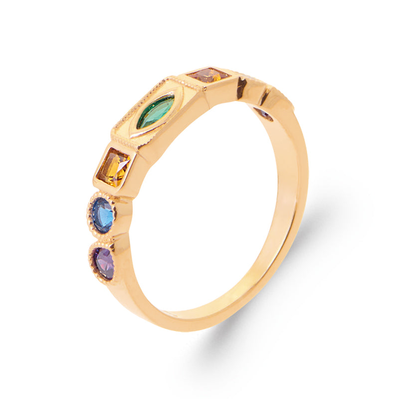 Bague oz multicolores