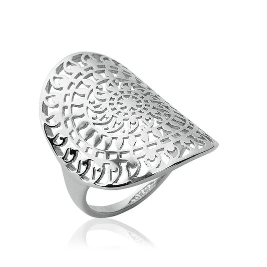 Bague orientale argent 925 rhodié