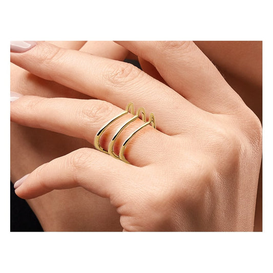 Bague africaine plaqué or 18 carats