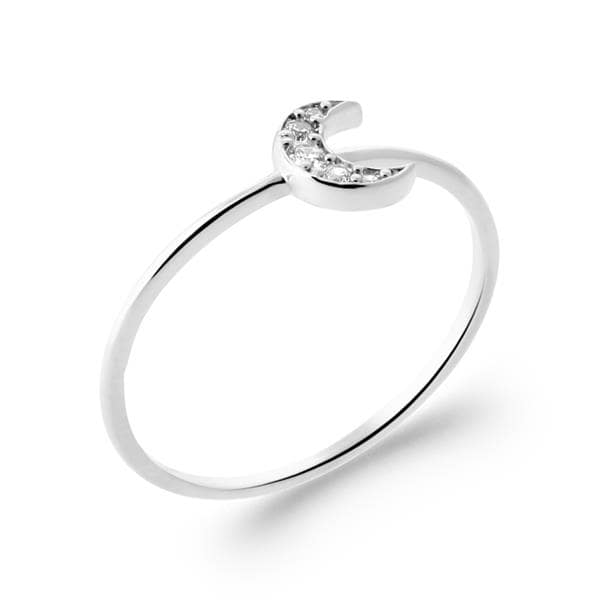 Bague Lune Argent et OZ