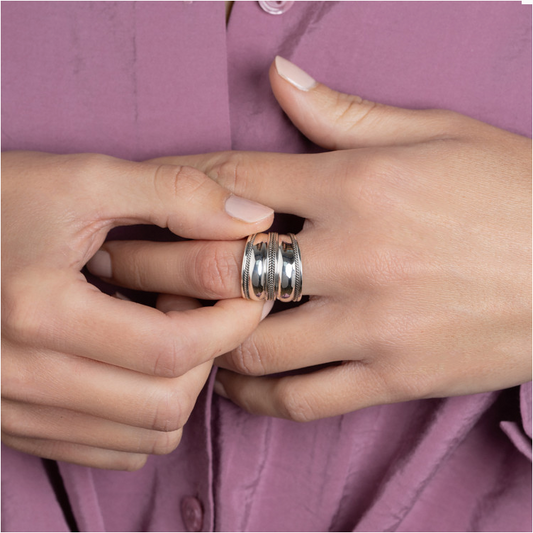 bague ethnique boheme argent