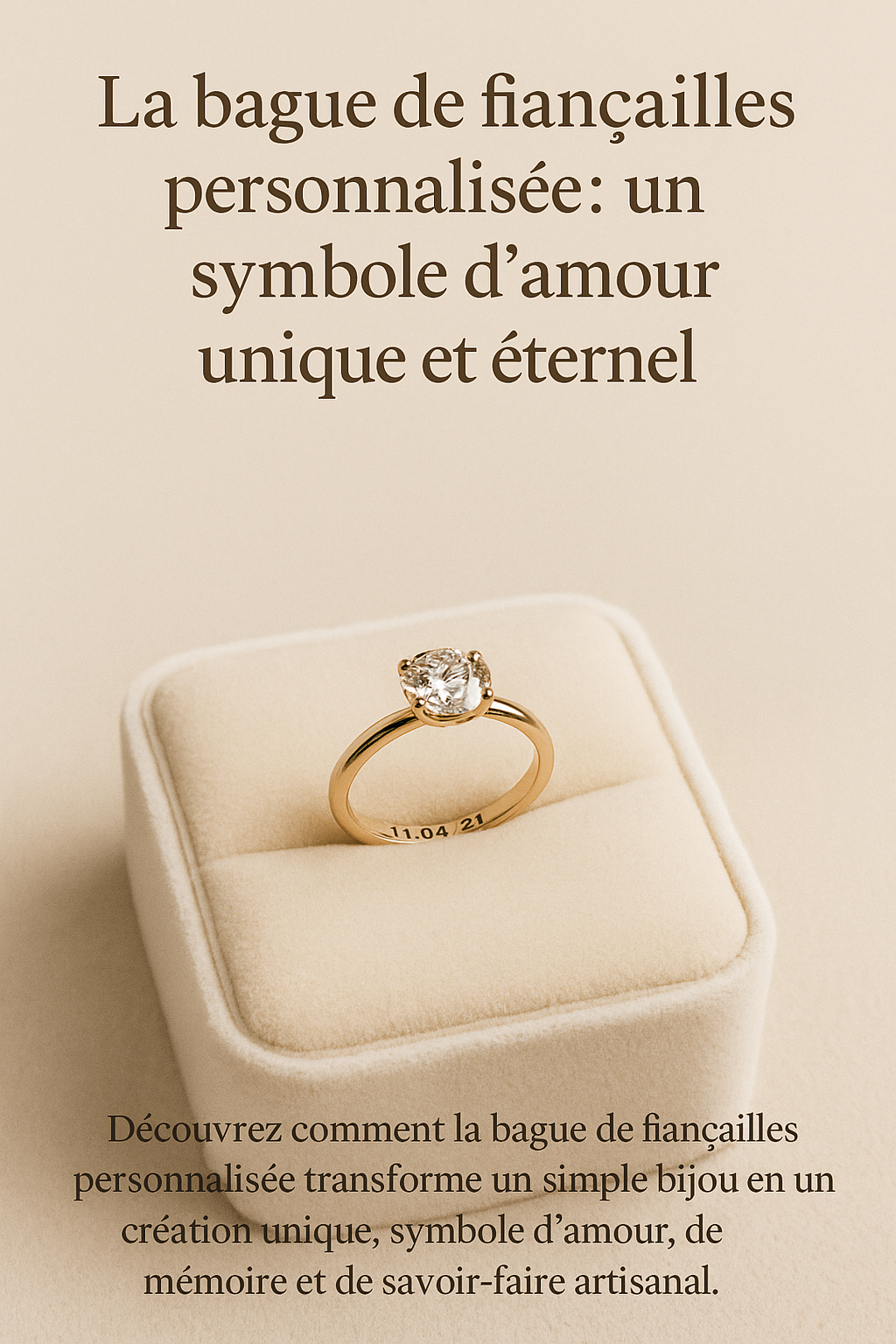 La bague de fiançailles personnalisée : un symbole d’amour unique et éternel