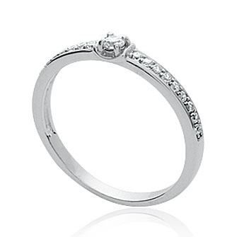 Bague argent 925 avec diamant