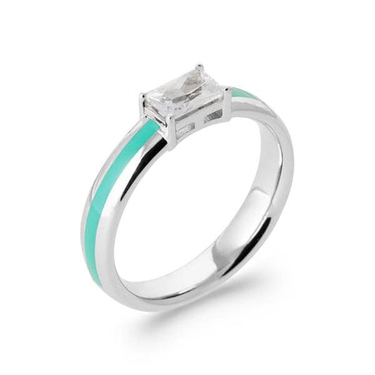 bague argent laque oz