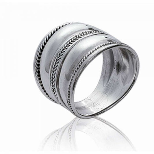 bague ethnique argent pour femme