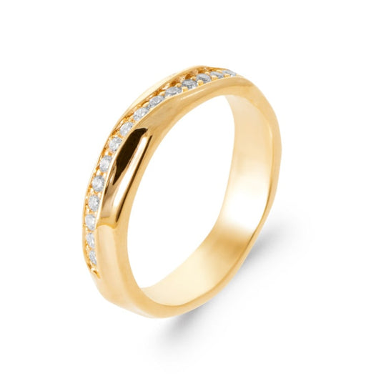 Bague irrégulière Plaqué or 18 carats