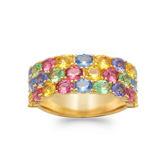 Bague joaillerie multicolore
