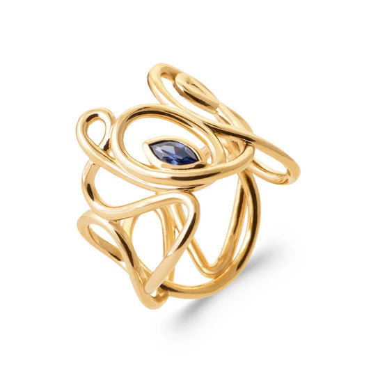 Bague Élégante Anneau Torsadé