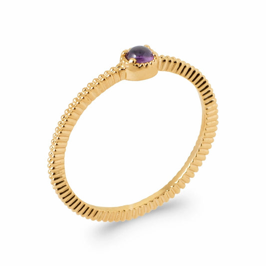 Bague fine pierre améthyste