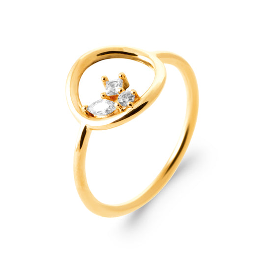 Bague rond ajouré et oz