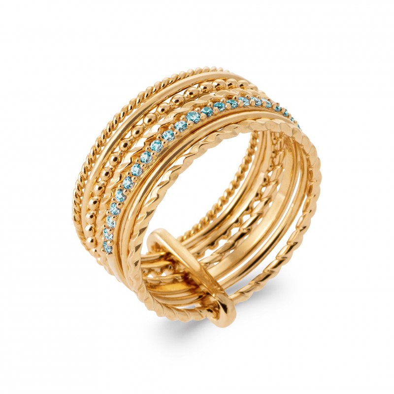 bague-semainier-femme-7-anneaux-plaque-or-pierre-bleue-claire