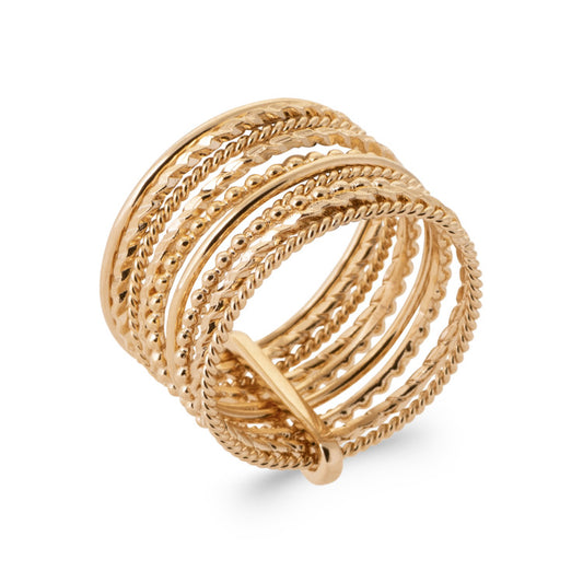 bague-semainier-femme-10-anneaux-plaque-or