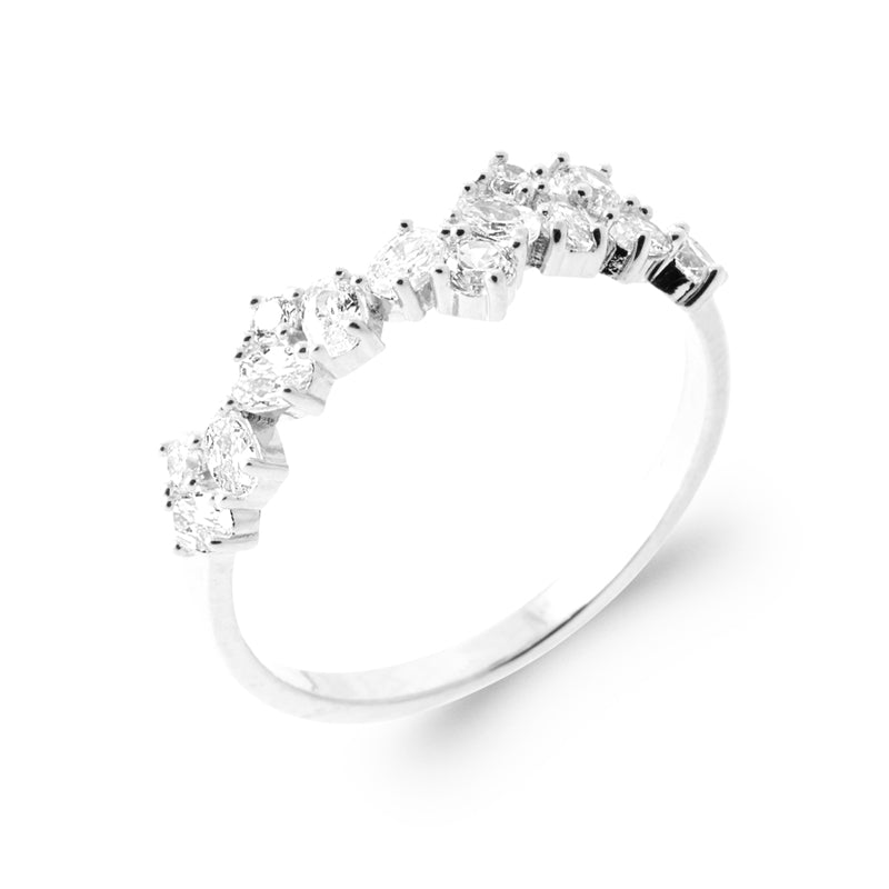 Bague Sertie Oxydes de Zirconium