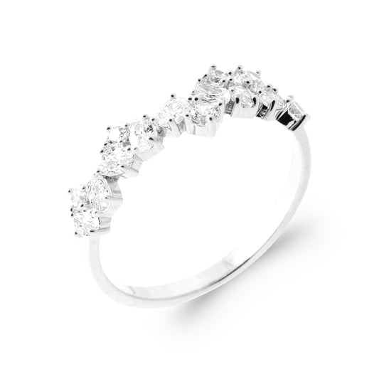 Bague Sertie Oxydes de Zirconium