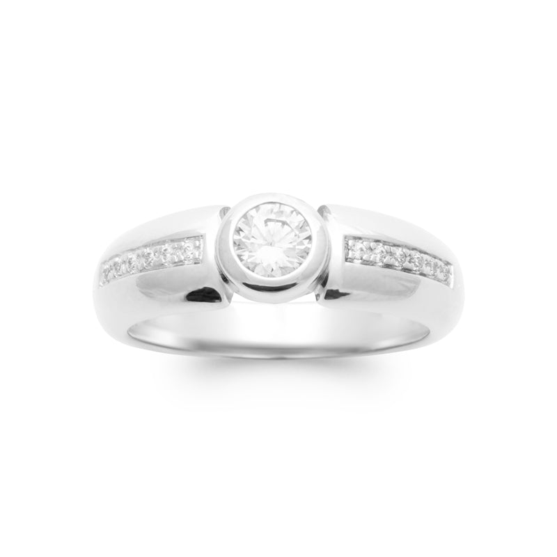 Bague solitaire Argent 925 - Pierre Scintillante