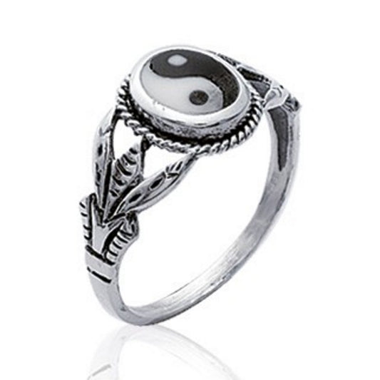 Bague Yin Yang argent 925
