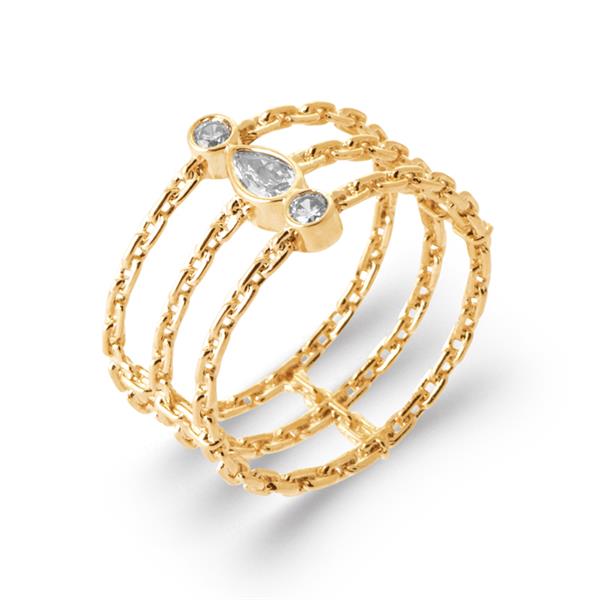 bague femme 3 chaines