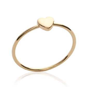 Bague fine femme coeur minimaliste