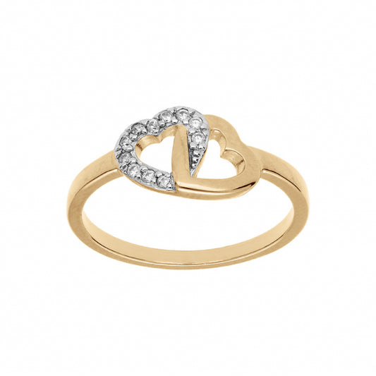 bague saint valentin 2 coeurs