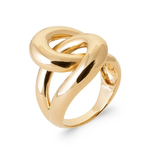 bague imposante femme plaqué or